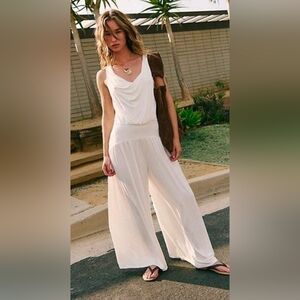 Free People Royale One-Piece Jumpsuit In Off White